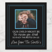 正直な先生は楽しむ、このボトルワインのラベル ワインラベル (シングルラベル)