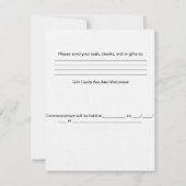 正直な卒業案内 招待状 (裏面)