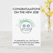 正直な新しいジョブカード カード (黄色い花)