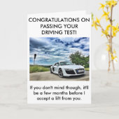 正直な運転免許試験のパスカード カード (黄色い花)