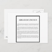 正直な阿部の代替レイアウト ポストカード (正面/裏面)