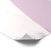 正直な雰囲気へようこそ – Lavender ポスター (角)