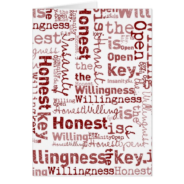 正直にオープンな意志 (正面)