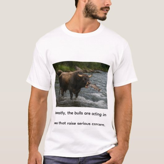 正直に言うと雄牛 Tシャツ (正面)