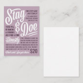 正直に言うと、スタッグ&ドウチケット 名刺 (正面/裏面)