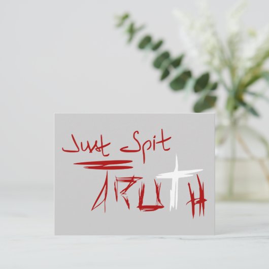 正直に言う ポストカード (スタンド正面)