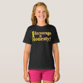 「正直に言ってほしい！」 かわいいデザイン。買今 Tシャツ (正面フル)