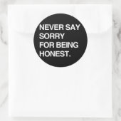 正直に言って申し訳ない ラウンドシール (バッグ)