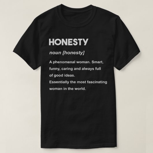 正直の名前 Tシャツ (デザイン正面)