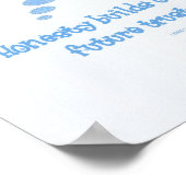 正直は信頼ポスターを構築する ポスター (角)