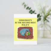 正直は政策最高のである？ ポストカード (スタンド正面)