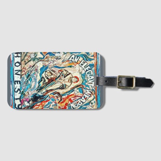 正直エレガントさ ラゲッジタグ (正面横)