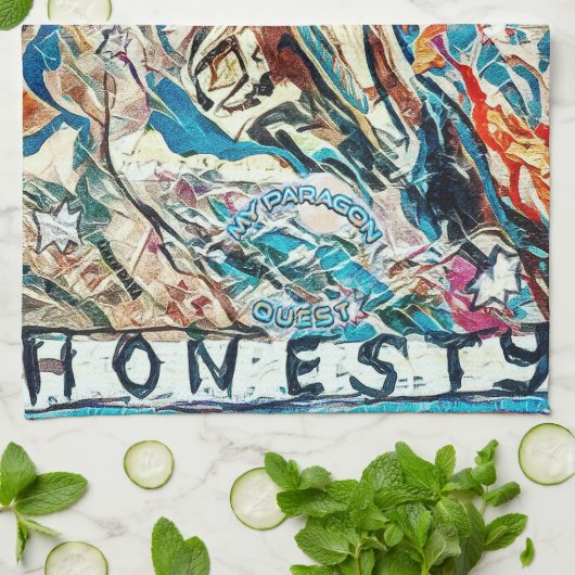 正直エレガントだ。 キッチンタオル (折り畳み)