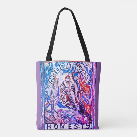 正直エレガントは文明時代の武器 トートバッグ (裏面)