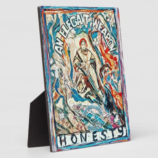 正直エレガントは文明時代の武器 フォトプラーク (側面)