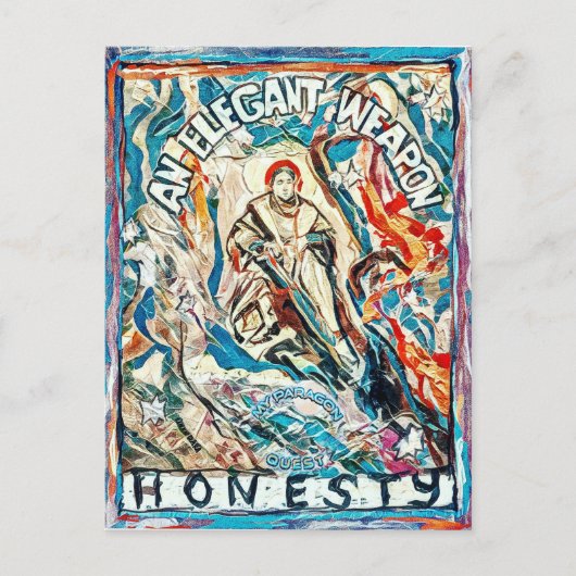 正直エレガントは文明時代の武器 ポストカード (正面)