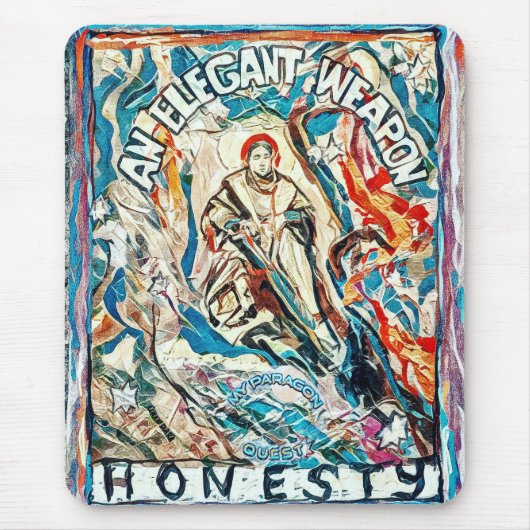 正直エレガントは文明時代の武器 マウスパッド (正面)