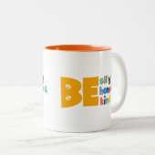 正直カラフルに間抜け優しい感動的 ツートーンマグカップ (正面右)