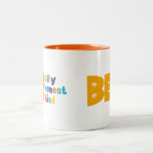 正直カラフルに間抜け優しい感動的 ツートーンマグカップ (中央)