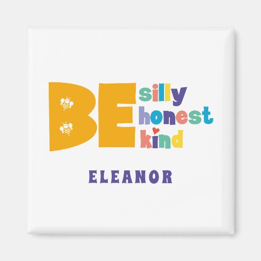 正直カラフルに間抜け優しい感動的 マグネット (正面)