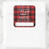 正直ギフトラベルラベル スクエアシール (バッグ)