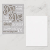 正直スタッグ&ドーチケット 名刺 (正面/裏面)