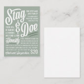 正直スタッグ&ドーチケット 名刺 (正面/裏面)