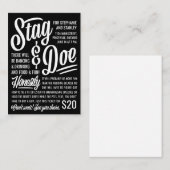 正直スタッグ&ドーチケット 名刺 (正面/裏面)