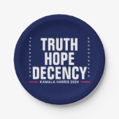 正直ホープ礼儀 | ハリスウォルズブルー ペーパープレート (正面)