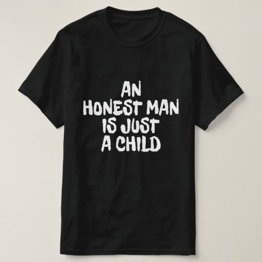 正直者はただの子供 Tシャツ (デザイン正面)