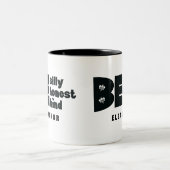 正直間抜け親切だ感動的 ツートーンマグカップ (中央)