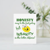 正直/狂気はがき ポストカード (スタンド正面)