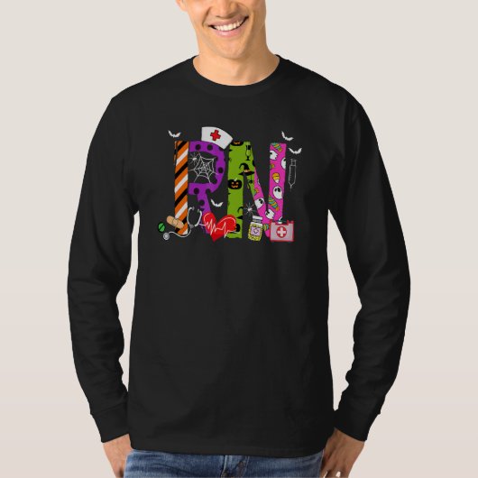 正看護師のかぼちゃ Halloween コスチューム Tシャツ (正面)
