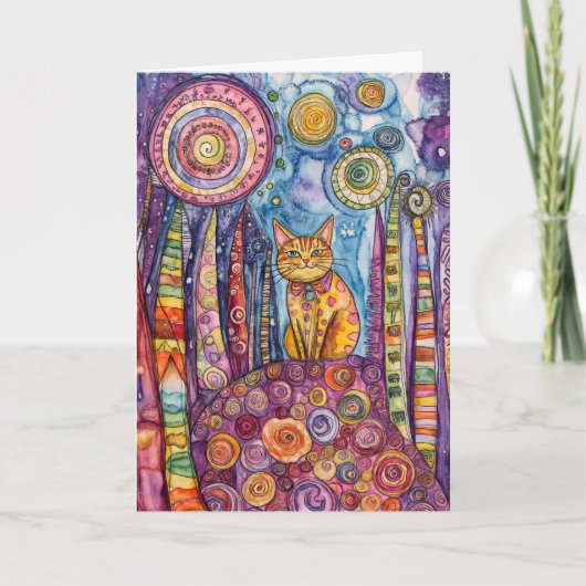 正真正銘の挨拶状を持つ サンキューカード (正面)