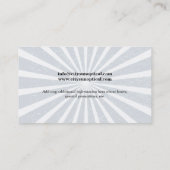 正確で汚い光線ガラス 名刺 (裏面)
