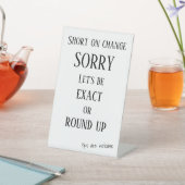 正確な支払い、丸め、先端のペデスタル記号 台座サイン (インサイチュ)