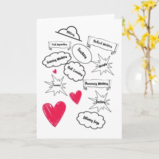 正社員に感謝する カード (黄色い花)