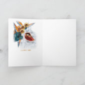 正統なクリスマスグリーティングカード – キリスト生まれは! シーズンカード (内部)