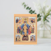 正統な復活アイコン – ポストカード (スタンド正面)