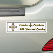 正統のキリスト教2,000年およびカウント バンパーステッカー (車上)