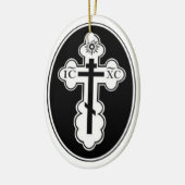 正統の~キリストは生まれます! 彼を賞賛して下さい! ~のオーナメント セラミックオーナメント (左)