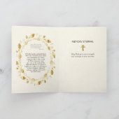 正統キリスト教のアイコン悔やみや弔慰 カード (内部)