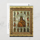 正統キリスト教の神の母ウラジミール ポストカード (正面/裏面)