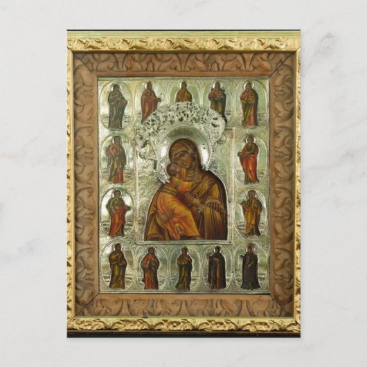 正統キリスト教の神の母ウラジミール ポストカード (正面)