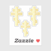 正統キリスト教十字架 シール (シート)