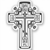 正統キリスト教十字架 シール (正面)