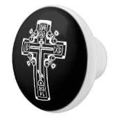 正統キリスト教十字架 セラミックノブ (右)