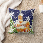 正統クリスマス クッション (ブランケット)