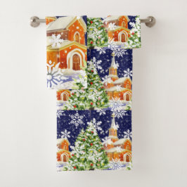 正統クリスマス バスタオルセット