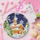 正統クリスマス ペーパープレート (パーティー)